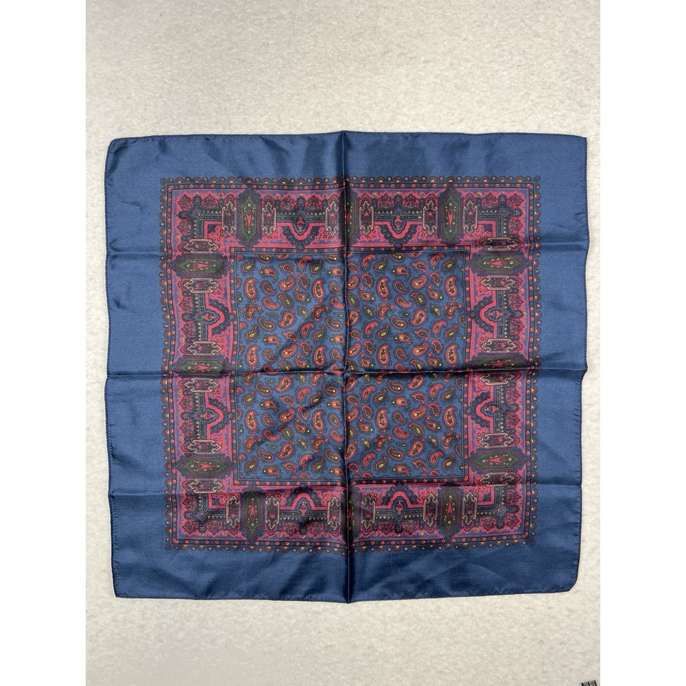 Lot Of 2 Unmarked Silk Scarves Brooks Brothers? EUC - Picture 3 of 9
